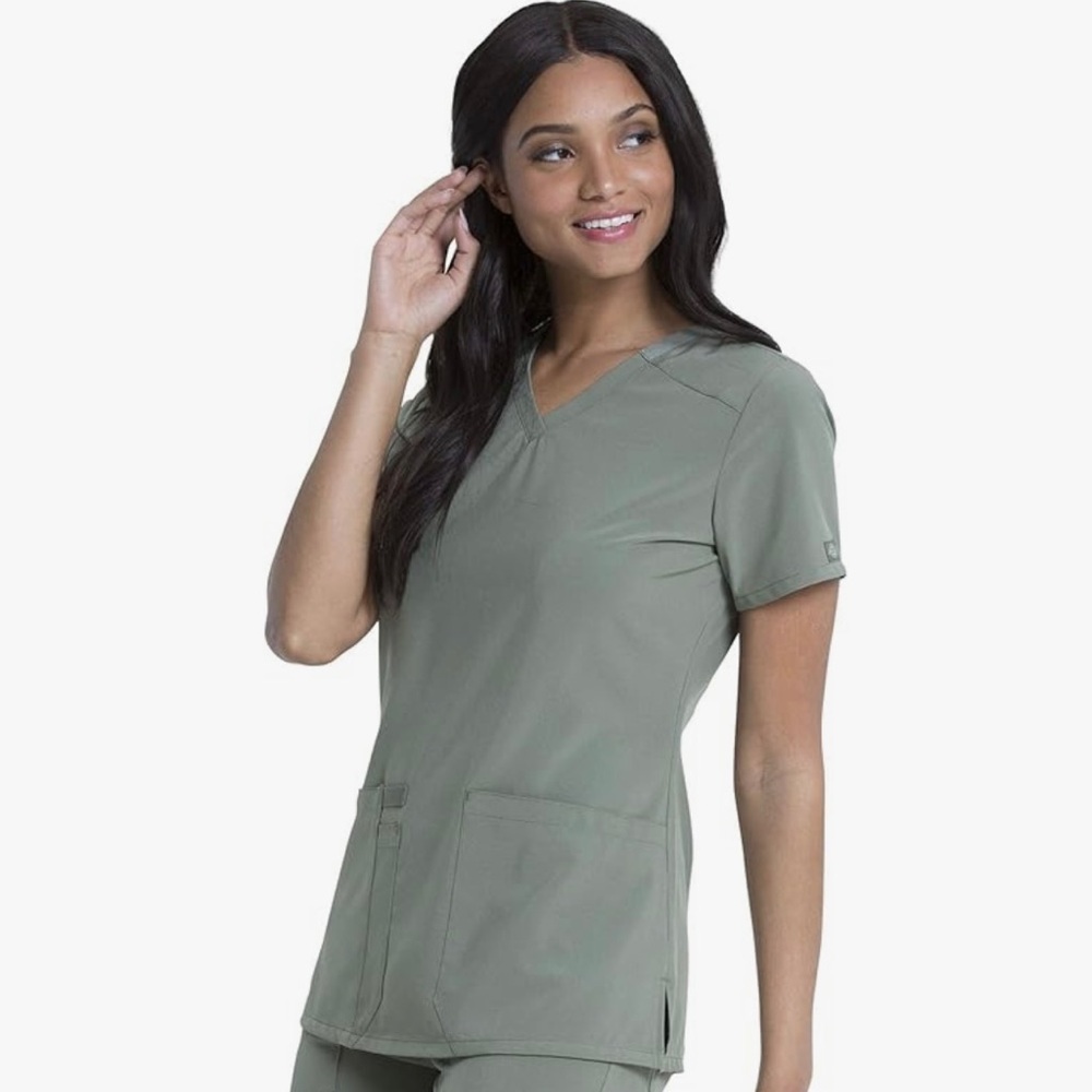 Dickies Women's Olive Scrub Top